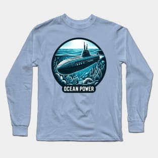 Submarine, Ocean Power Long Sleeve T-Shirt